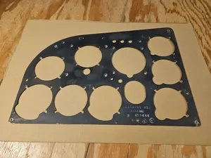Cessna Left Instrument Shock Panel  1213447-826 Dec 26 1952